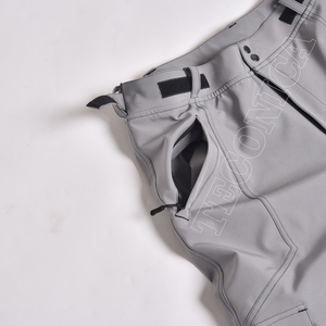 Venta al por mayor de ropa de invierno Unisex impermeable a prueba de viento transpirable pantalones de esquí con cremallera de alta poliéster forro de nailon pantalones de bolsillo duraderos - Product Image 4