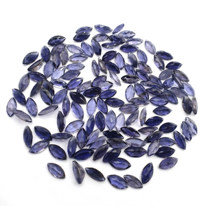 Iolite naturelle, taille mixte, coupe marquise, pierre précieuse en vrac, 5-20 mm, Iolite naturelle pour la fabrication de bijoux, pierre de naissance Iolite - Product Image 4