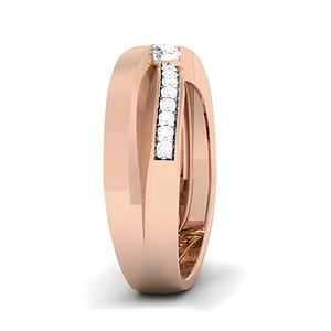 Bague solitaire élégante en or massif 18 carats avec diamant certifié IGI Bague de fiançailles en diamant naturel - Product Image 4
