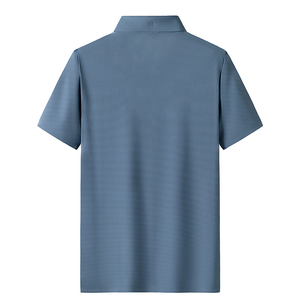 Haute qualité hommes séchage rapide Anti UV grande taille t-shirts tissu de glace pour polo pour entraînement motif solide ODM approvisionnement - Product Image 2