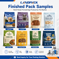 Machine d'emballage automatique pour aliments secs pour animaux de compagnie, sachets refermables, doypacks, pour chiens et chats
