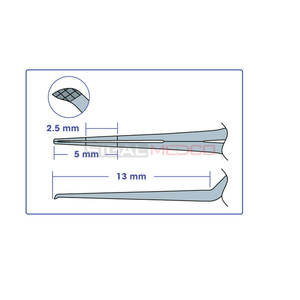 Capsulorhexis Forceps Pointu Pointes Dentelées Chirurgie Ophtalmique Cataracte Instruments Opthalmiques Microchirurgicaux - Product Image 5