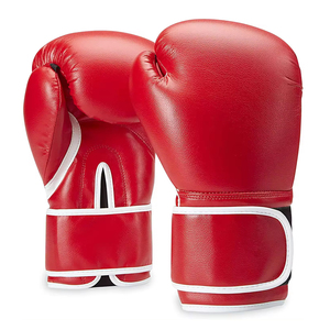 Guantes de Boxeo de Cuero Blanco con Cierre Elástico, Duraderos, para Entrenamiento de Adultos - Product Image 3
