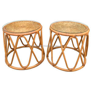 Meubles d'extérieur portables durables et écologiques de haute qualité fabriqués à la main au Vietnam, ensemble de chaise et de table en rotin - Product Image 4