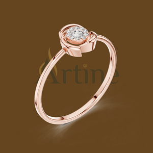 Anillo infinito personalizado de 18 quilates para joyería de compromiso de amor - Product Image 1