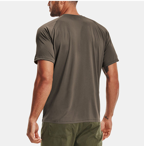 T-shirt à manches courtes ample respirant demi-manches pour la course à pied Fitness 100% coton, T-shirt pour homme, coupe ample, imprimé - Product Image 2