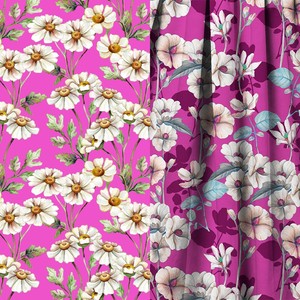 Nuevo Vestido <span class=keywords><strong>de</strong></span> Mujer 100% Algodón, Acepta Diseño Personalizado OEM ODM, Amarillo Rojo Floral, Tacto Suave - Product Image 1