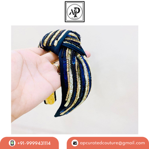 Beaded <b>Headbands</b> 2024 New Arrival Vintage Retro Style Hair Ornaments Beaded Faux Pearl <b>Headbands</b> Knotted Style <b>Headbands</b> - Product Image 2