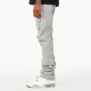 Custom Heavyweight XL Sweat Pants Oversized Stacked Joggers with Sports <b>Baggy</b> Flare Anti-Wrinkle <b>Man</b> <b>Trouser</b> - Product Image 6