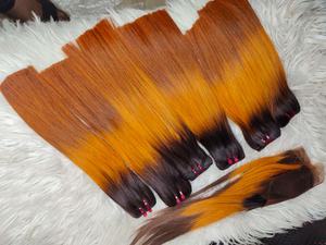 Máquina de extensiones de cabello Remy virgen Natural sin procesar 100%, doble trama, onda profunda suelta, todos los colores, onda Natural Bonestraight de lujo - Product Image 2