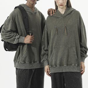 Sudadera con Capucha Extra Grande de Estilo Moderno, Manga Larga, 100% Algodón, Felpa, Lavado Vintage Ecológico, Cuello con Capucha para Mujer - Product Image 6