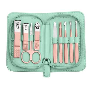 Juego de Manicura y Pedicura Profesional de 9 Piezas de Acero Inoxidable de Alta Calidad, Cortaúñas, Kit de Cuidado de Uñas, Color Personalizado - Product Image 6