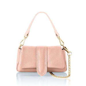 Mini bolso de piel auténtica italiana – Asa superior y correa de cadena-PS660 - Product Image 3