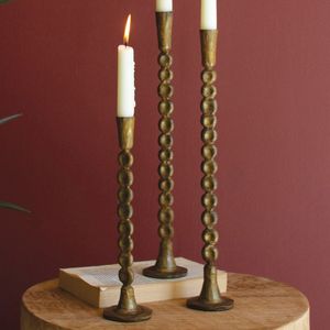 Support de bougie en laiton et aluminium personnalisé fait à la main, finition haut de gamme, style moderne, décoration d'intérieur haut de gamme - Product Image 1