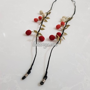 ชิ้นส่วนแว่นตา turuncu-krem (siyah Kordon) İğne oyasıkiraz gözlük - Product Image 1