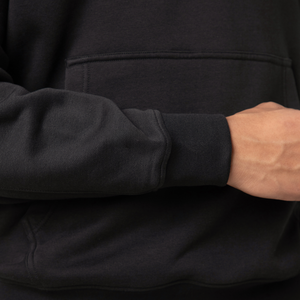 Sudadera con capucha informal de bolsillo de gran tamaño para hombre de algodón puro de alta calidad con logotipo personalizado - Product Image 5