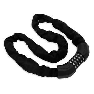 Antivol de vélo à combinaison à clé ultra-résistant, câble en acier avec revêtement en tissu, antivol pour moto et vélo - Product Image 1