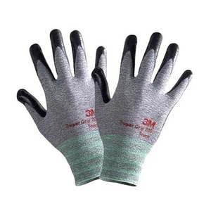 3M NBR Guantes multiusos de uso general Gris Resistente Agua Aceite Líquidos químicos Duradero Lavable de larga duración - Product Image 2