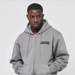 คุณภาพสูง 350gsm เปล่าซิปHoodieขนาดใหญ่ขนาดใหญ่ Zip Up Hoodieผู้ชายพรีเมี่ยมโลโก้ที่กําหนดเองHoodieซิปHeavyน้ําหนัก - Product Image 3