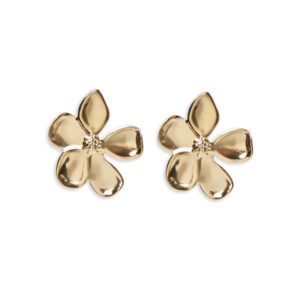 CUCOCUCA YXQ E109 Orecchini a Perno Placcati Oro per Donna, Forma di Fiore in Acciaio Inossidabile Dorato, Eleganza Quotidiana, Spedizione UE in 48 Ore - Product Image 1