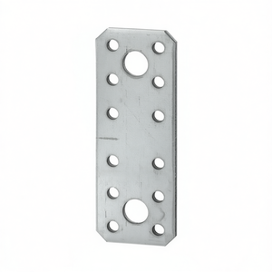 VORMANN 50-Piece Flat Connectors 136mm Length 55mm Width 2.5mm Thickness Steel Sendzimir Galvanized <b>Metal</b> <b>Frames</b> - Product Image 3