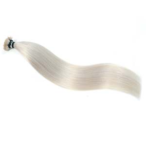 ผมต่อแบบแบน 12A เรมี่ ฮิวแมนแฮร์ แบบลอนลึก ติดด้วยไมโครเคราติน สีบลอนด์แพลตตินั่มเย็น # 60A - Product Image 1