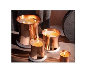 Tazón de vela de Metal elegante con acabado clásico con y sin cera para exportación para iluminación y decoración de oficina de boda en casa - Product Image 5