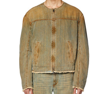 Chaqueta Vaquera de Mezclilla para Hombre de Alta Calidad 100% Algodón, Chaqueta Vaquera Personalizada y Elegante para Uso Casual de Invierno, Venta al por Mayor OEM - Product Image 3
