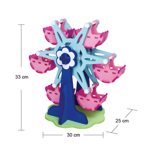 Noria de espuma eva 3d multicolor para niños, juguete educativo - Product Image 5