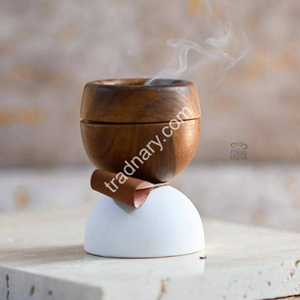 Dernière Mubkhar Bois Métal Bukhoor Brûleur Bois Pour Ramadan Cadeau Brûleur D'encens Mubkhar Par Tradnary Exim Pvt Ltd - Product Image 6