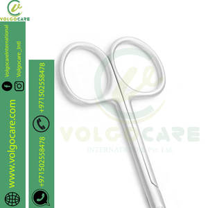 Tijeras de pelo de nariz curvadas y redondeadas de primera calidad para hombres, Juego de 2 piezas, tijeras de manicura para cutículas de uñas, Kit de tijeras para bigote de barba - Product Image 3