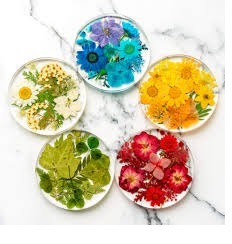 Nouveau Design coloré fait maison intérieur transparent résine tasse à thé tapis tapis meilleure vente prix vaisselle ménage verre sous-verre - Product Image 2