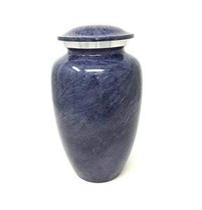 โกศสำหรับงานศพที่ตกแต่งด้วยอลูมิเนียมโกศสำหรับเผาเถ้ามนุษย์ที่เก็บไว้ - Product Image 4