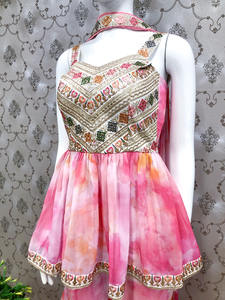 Ensemble Sharara rose Fabzone, vêtements Salwar Kameez - Product Image 3