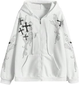 Sweat à capuche zippé pour hommes en molleton bouclette 500 g/m² avec broderie personnalisée du logo du fabricant – Collection Hommes : Sweats à capuche et Sweat-shirts - Product Image 1