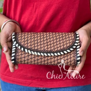 Cartera tallada a mano, funda de teléfono de embrague, elegante Cartera de Color turquesa multiusos para mujer, carteras de cuero occidental - Product Image 1