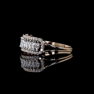 Anillo de Diamantes Cultivados en Laboratorio con Corte Marquesa en Oro |   Anillo de Diamantes Minimalista para Uso Diario, Ideal para la Oficina y Regalos - Product Image 1