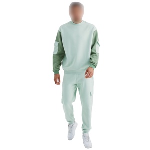 Ensemble de jogging thermique de qualité supérieure pour les amateurs de fitness, évacuant l'humidité et respirant, grande taille, saison hivernale - Product Image 1