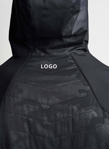 Personalizado de peso pesado 500gsm de algodón de gran tamaño en blanco sudaderas con capucha de los hombres apenado Dtg impresión cuarto cremallera pulóver Sudadera con capucha para los hombres - Product Image 6