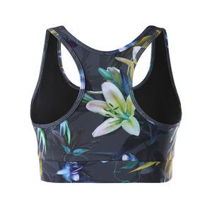 สปอร์ตบรา70% ผ้าไนลอนผ้าไหมสแปนเด็กซ์ระบายอากาศได้ดีพิมพ์โลโก้ได้ตามต้องการสำหรับเล่นกีฬายิมโยคะปรับแต่งได้ - Product Image 3