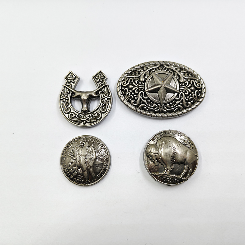 Western Belt Conchos оптом для пряжек-декоративные украшения из цинкового сплава для кожаных поделок, аксессуары для поделок