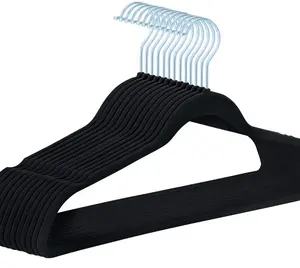 Нескользящие пластиковые вешалки для одежды металлическая вешалка для одежды с ПВХ покрытием для продажи