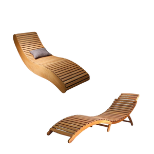Plage Hôtel Piscine Patio Daybed Mobilier d'extérieur Rotin Aluminium ou bois Chaise Longue Produit Chaise - Product Image 2
