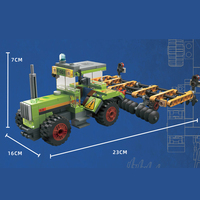 Brique de construction en plastique pour enfants, fabricant de jouets, tracteur, camion, moissonneuse, voiture, bloc de construction