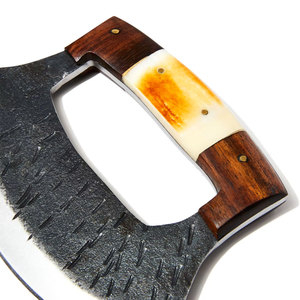 Hacha de acero de Damasco hecha a mano hacha de pizza japonesa Profesional servicio OEM ODM de alta calidad personalizada al por mayor - Product Image 4