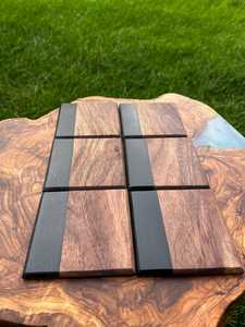 Sous-verres en résine et en bois de qualité supérieure avec finition durable, parfaits pour les acheteurs en gros et le marché des cadeaux d'entreprise de luxe - Product Image 6