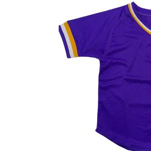 Jersey de béisbol de poliéster sublimado de hermandad con bordado de sarga de aparejos para unisex - Product Image 4