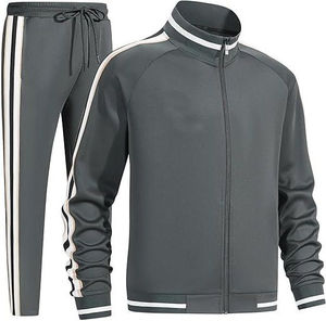 Conjunto Deportivo Informal de Otoño-Invierno 2025, 100% Poliéster, Unisex, para Entrenamiento, Jogging, Gimnasio, Running, Fitness, Transpirable, con Forro Polar - Product Image 5