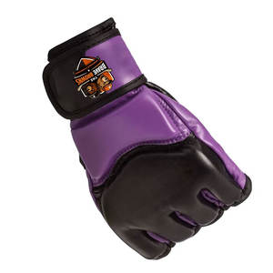 Guantes de MMA de Cuero Ligeros para Entrenamiento Intensivo en el Gimnasio con Espuma Absorbente de Impactos, Cierre Ajustable, Unisex - Product Image 4