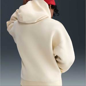 Sweat à capuche oversize à fermeture éclair, lourd, de luxe, pour l'automne, brodé, écologique, respirant, en coton, épaules tombantes, personnalisé - Product Image 3